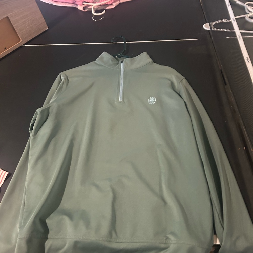 Peter Millar Sage Quarter-Zip Pullover